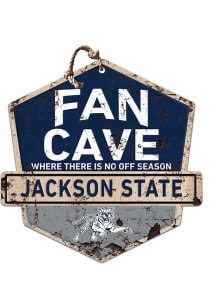KH Sports Fan Jackson State Tigers Fans Welcome Rustic Badge Sign - Blue
