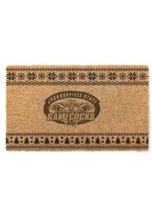 Jacksonville State Gamecocks Holiday Logo Door Mat