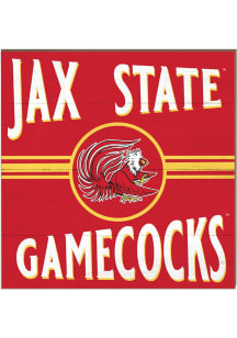 KH Sports Fan Jacksonville State Gamecocks 10x10 Retro Sign - Red