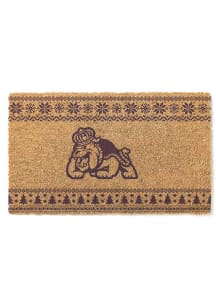 James Madison Dukes Holiday Logo Door Mat