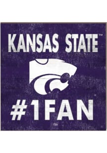KH Sports Fan K-State Wildcats 10x10 #1 Fan Sign - Purple