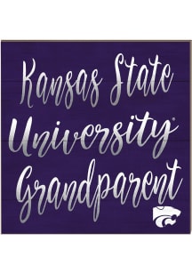 KH Sports Fan K-State Wildcats 10in x 10in Grandparents Sign - Purple