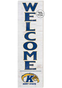KH Sports Fan Kent State Golden Flashes 10x35 Welcome Sign - White