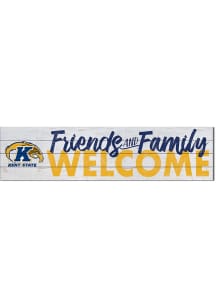 KH Sports Fan Kent State Golden Flashes 40x10 Welcome Sign - Navy Blue