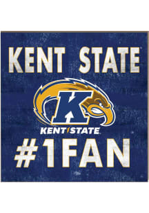 KH Sports Fan Kent State Golden Flashes 10x10 #1 Fan Sign - Navy Blue