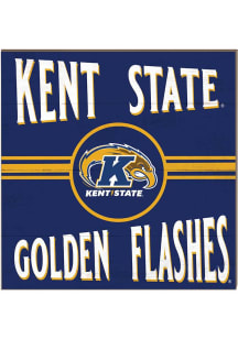 KH Sports Fan Kent State Golden Flashes 10x10 Retro Sign - Navy Blue
