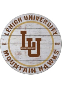 KH Sports Fan Lehigh University 20x20 Weathered Circle Sign - Grey