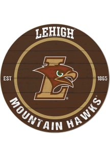 KH Sports Fan Lehigh University 20x20 Colored Circle Sign - Brown