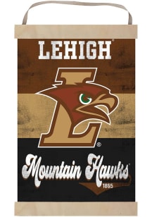 KH Sports Fan Lehigh University Reversible Retro Banner Sign - Brown