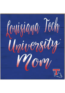KH Sports Fan Louisiana Tech Bulldogs 10in x 10in Mom Sign - Red
