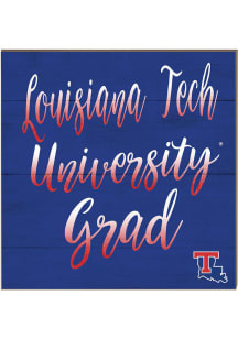 KH Sports Fan Louisiana Tech Bulldogs 10in x 10in Grad Sign - Red