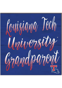 KH Sports Fan Louisiana Tech Bulldogs 10in x 10in Grandparents Sign - Red