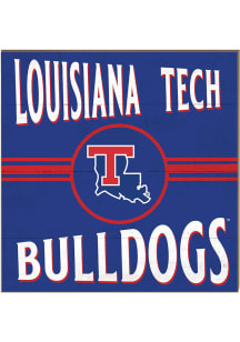 KH Sports Fan Louisiana Tech Bulldogs 10x10 Retro Sign - Red