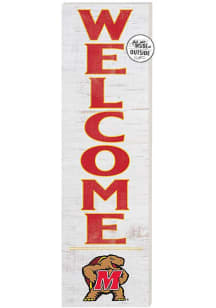 KH Sports Fan Maryland Terrapins 10x35 Welcome Sign - White