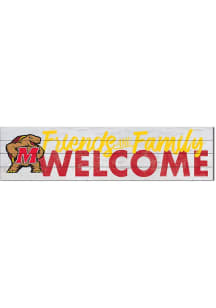 KH Sports Fan Maryland Terrapins 40x10 Welcome Sign - Red