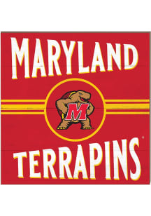 KH Sports Fan Maryland Terrapins 10x10 Retro Sign - Red