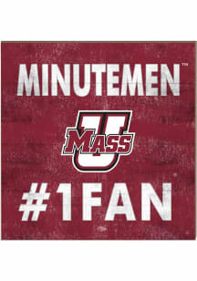 KH Sports Fan Massachusetts Minutemen 10x10 #1 Fan Sign - Maroon