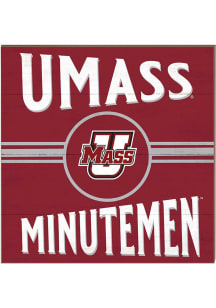 KH Sports Fan Massachusetts Minutemen 10x10 Retro Sign - Maroon