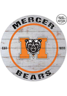 KH Sports Fan Mercer Bears 20x20 In Out Weathered Circle Sign - Grey