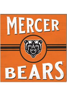 KH Sports Fan Mercer Bears 10x10 Retro Sign - Orange