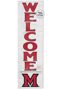 KH Sports Fan Miami RedHawks 10x35 Welcome Sign - White