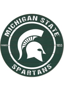 KH Sports Fan Michigan State Spartans 20x20 Colored Circle Sign - Green