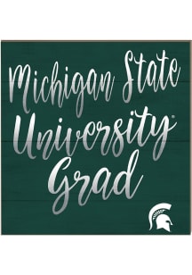 KH Sports Fan Michigan State Spartans 10in x 10in Grad Sign - Green