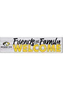 KH Sports Fan Michigan Tech Huskies 40x10 Welcome Sign - Silver