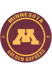 KH Sports Fan Minnesota Golden Gophers 20x20 Colored Circle Sign - Maroon