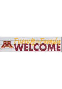 KH Sports Fan Minnesota Golden Gophers 40x10 Welcome Sign - Maroon