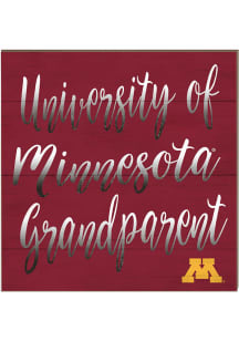 KH Sports Fan Minnesota Golden Gophers 10in x 10in Grandparents Sign - Maroon