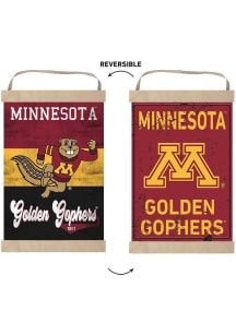 KH Sports Fan Minnesota Golden Gophers Reversible Retro Banner Sign - Maroon