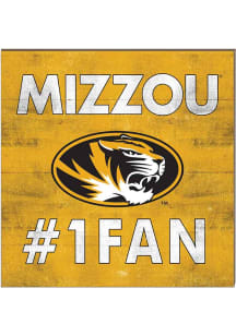 KH Sports Fan Missouri Tigers 10x10 #1 Fan Sign - Gold