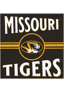 KH Sports Fan Missouri Tigers 10x10 Retro Sign - Gold
