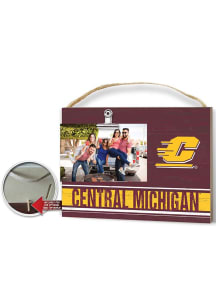 Central Michigan Chippewas Clip It Colored Logo Photo Picture Frame - Red