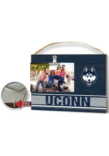 UConn Huskies Clip It Colored Logo Photo Picture Frame - White