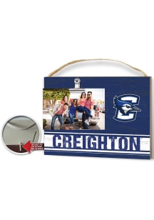 Creighton Bluejays Clip It Colored Logo Photo Picture Frame - Blue