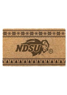 North Dakota State Bison Holiday Logo Door Mat