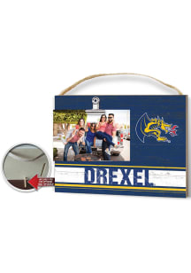 Drexel Dragons Clip It Colored Logo Photo Picture Frame - Navy Blue