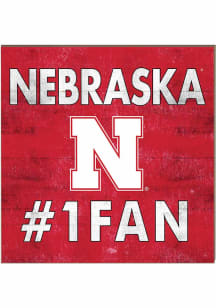 KH Sports Fan Nebraska Cornhuskers 10x10 #1 Fan Sign - Red