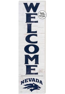 KH Sports Fan Nevada Wolf Pack 10x35 Welcome Sign - White