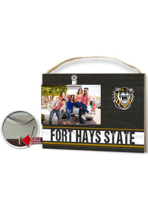 Fort Hays State Tigers Clip It Colored Logo Photo Picture Frame - Black