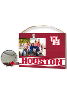 Houston Cougars Clip It Colored Logo Photo Picture Frame - Red