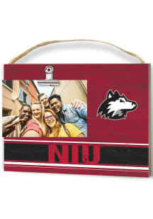 Northern Illinois Huskies Clip It Colored Logo Photo Picture Frame - Red