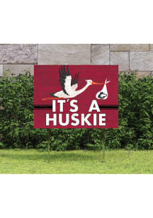 Northern Illinois Huskies KH Sports Fan 18x24 Stork Yard Sign - Red