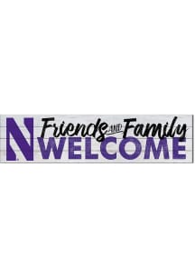 KH Sports Fan Northwestern Wildcats 40x10 Welcome Sign - Purple
