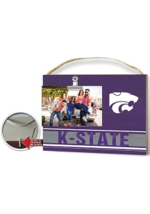 K-State Wildcats Clip It Colored Logo Photo Picture Frame - Purple