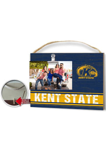 Kent State Golden Flashes Clip It Colored Logo Photo Picture Frame - Navy Blue