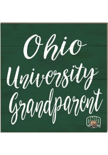 KH Sports Fan Ohio Bobcats 10in x 10in Grandparents Sign - Green