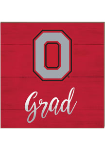 KH Sports Fan Ohio State Buckeyes 10in x 10in Grad Sign - Red